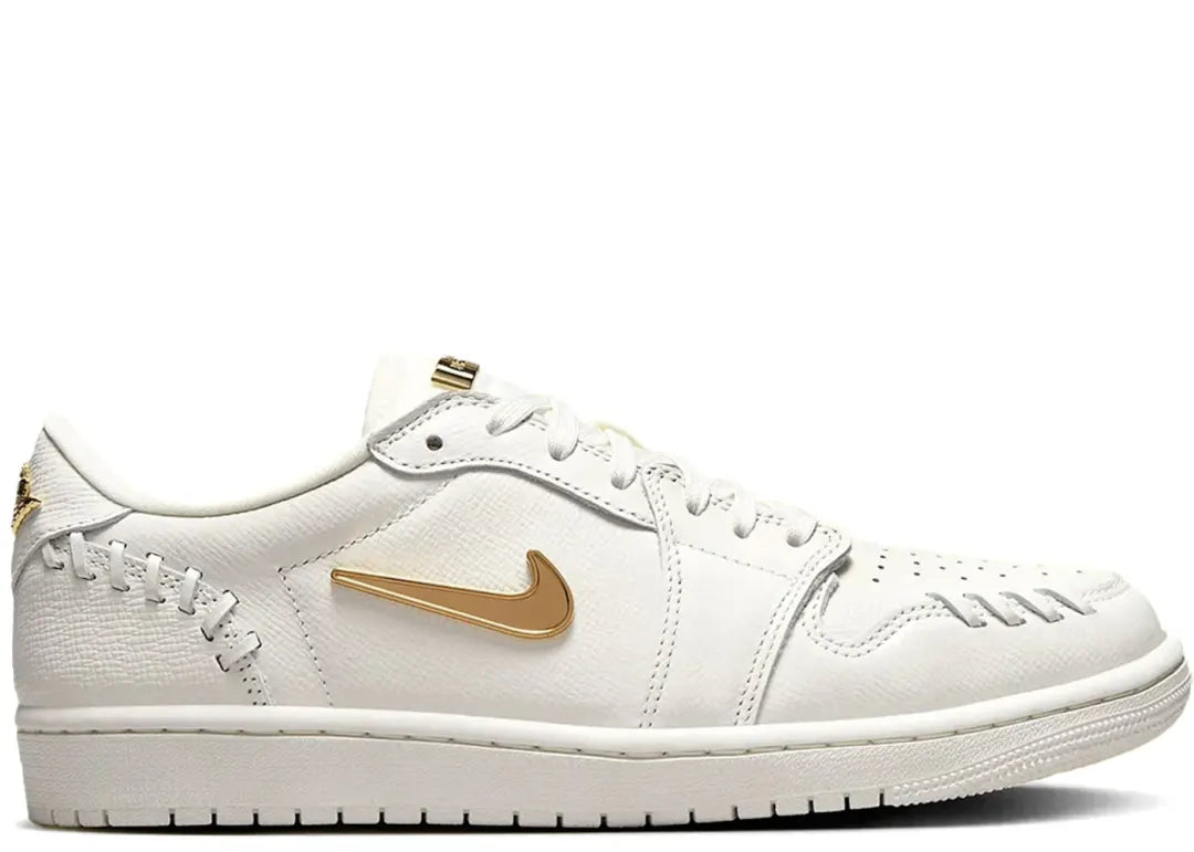 Jordan 1 Low Method of Make Sail Metallic Gold (Women's)