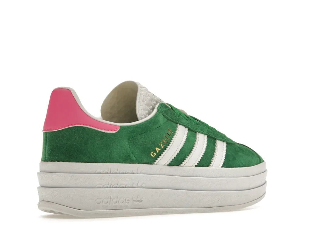 Adidas Gazelle Bold Green Lucid Pink - PLUGSNEAKRS