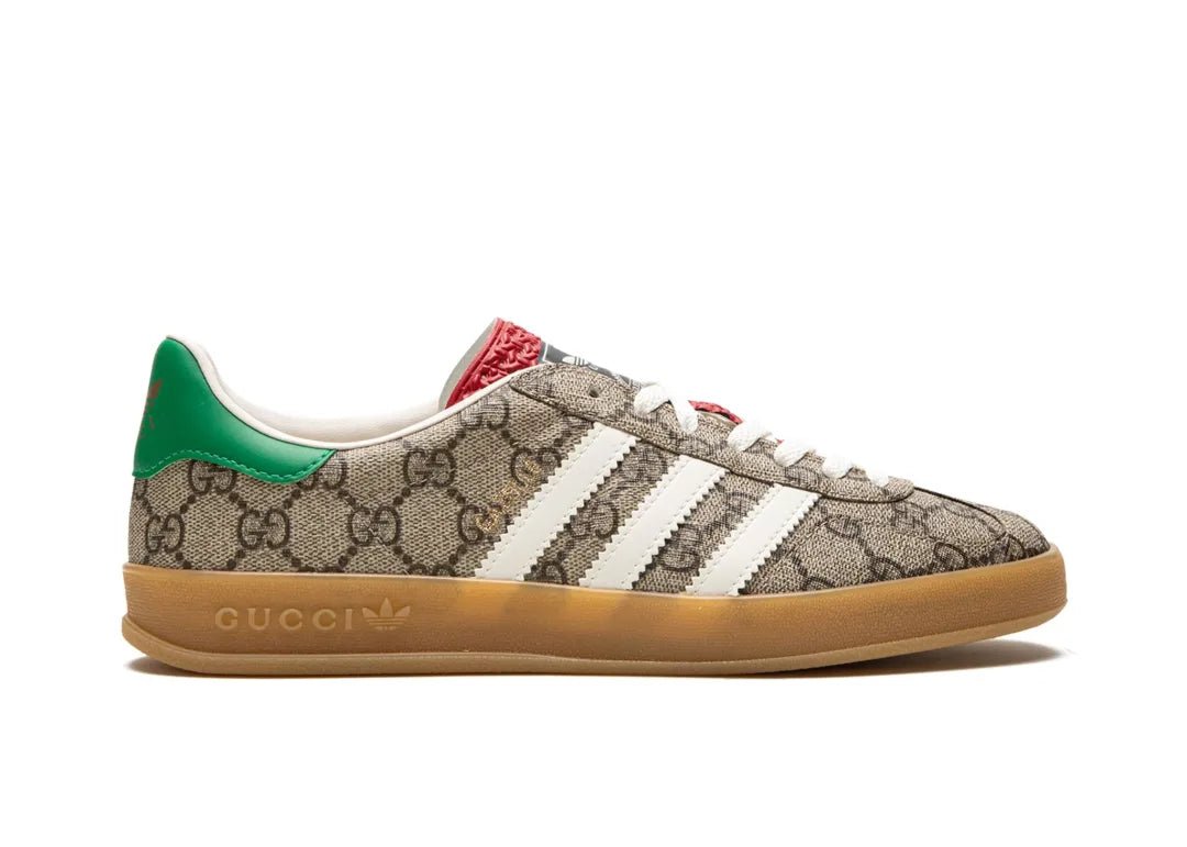 Adidas x Gucci Gazelle Beige GG Monogram PLUGSNEAKRS