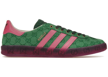 Adidas x Gucci Gazelle Green GG Monogram - PLUGSNEAKRS