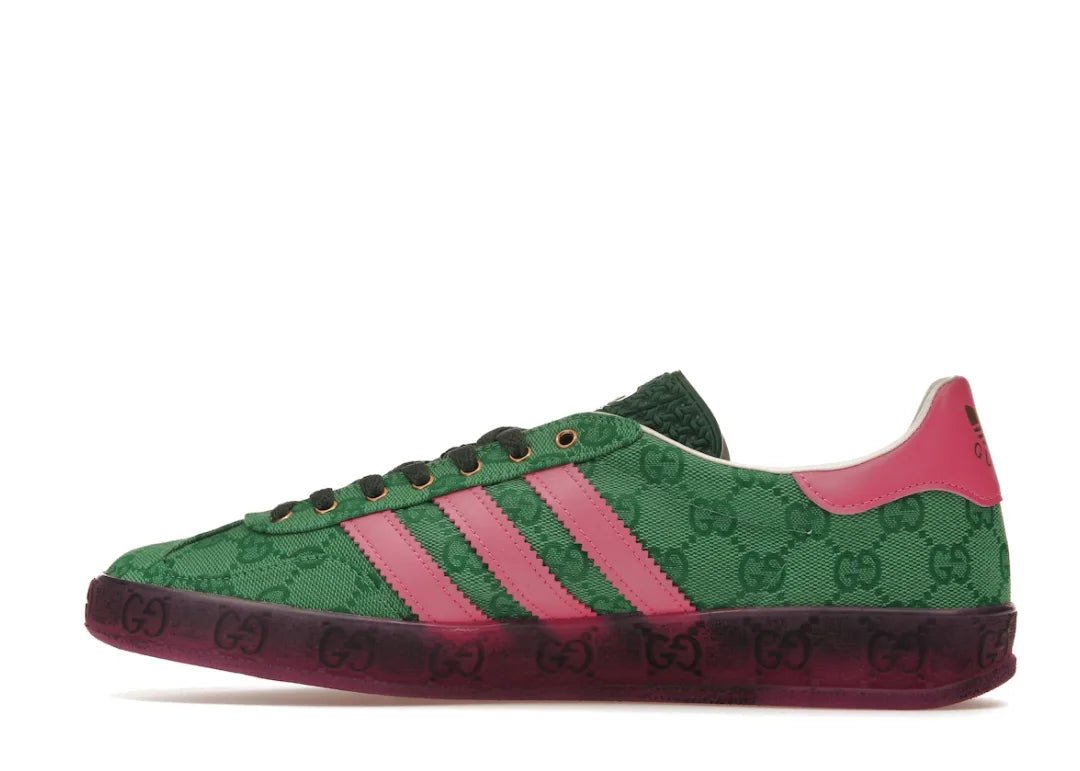 Adidas x Gucci Gazelle Grunes GG Monogramm