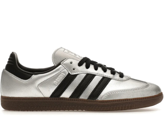 adidas Samba OG Silver Metallic Black Gum (Women's)