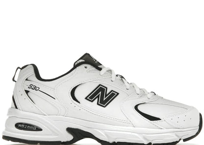 New Balance 530 White Black Leather - PLUGSNEAKRS