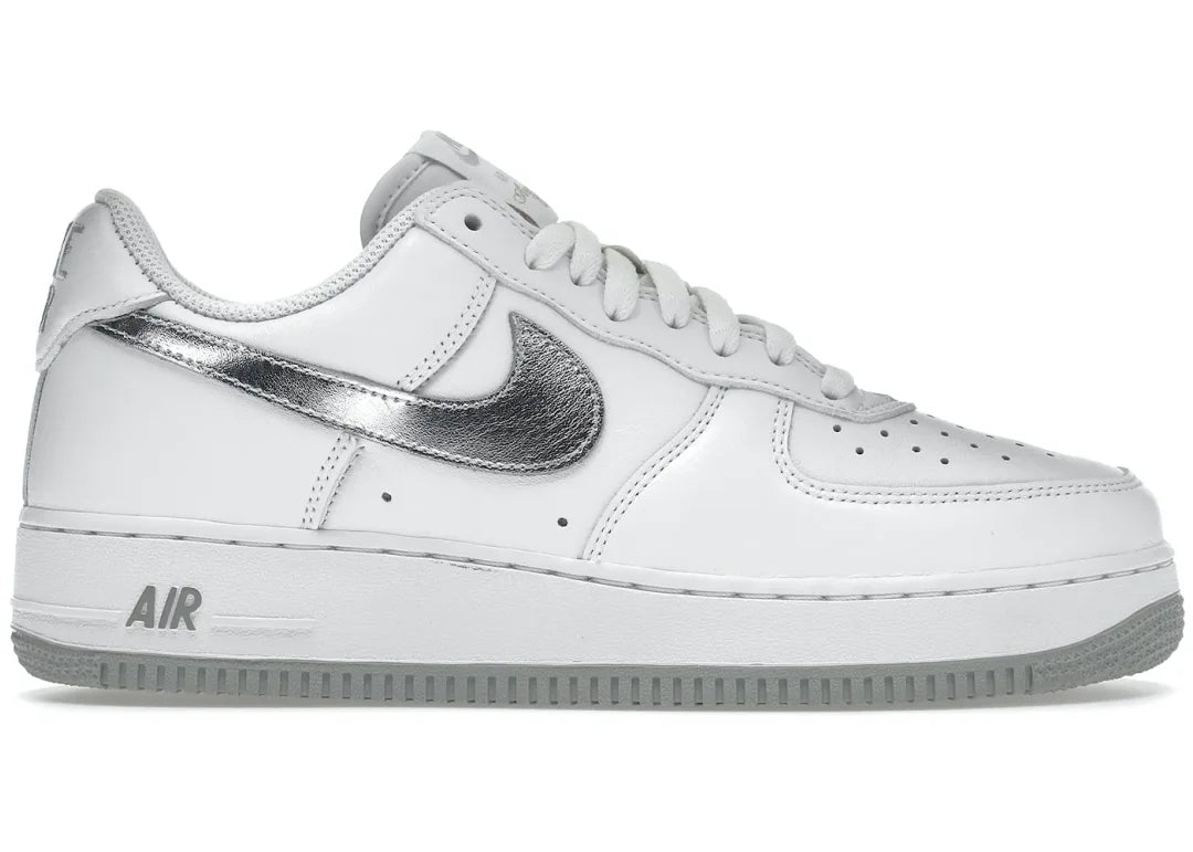 Nike Air Force 1 '07 Low Color of the Month White Metallic Silver - PLUGSNEAKRS