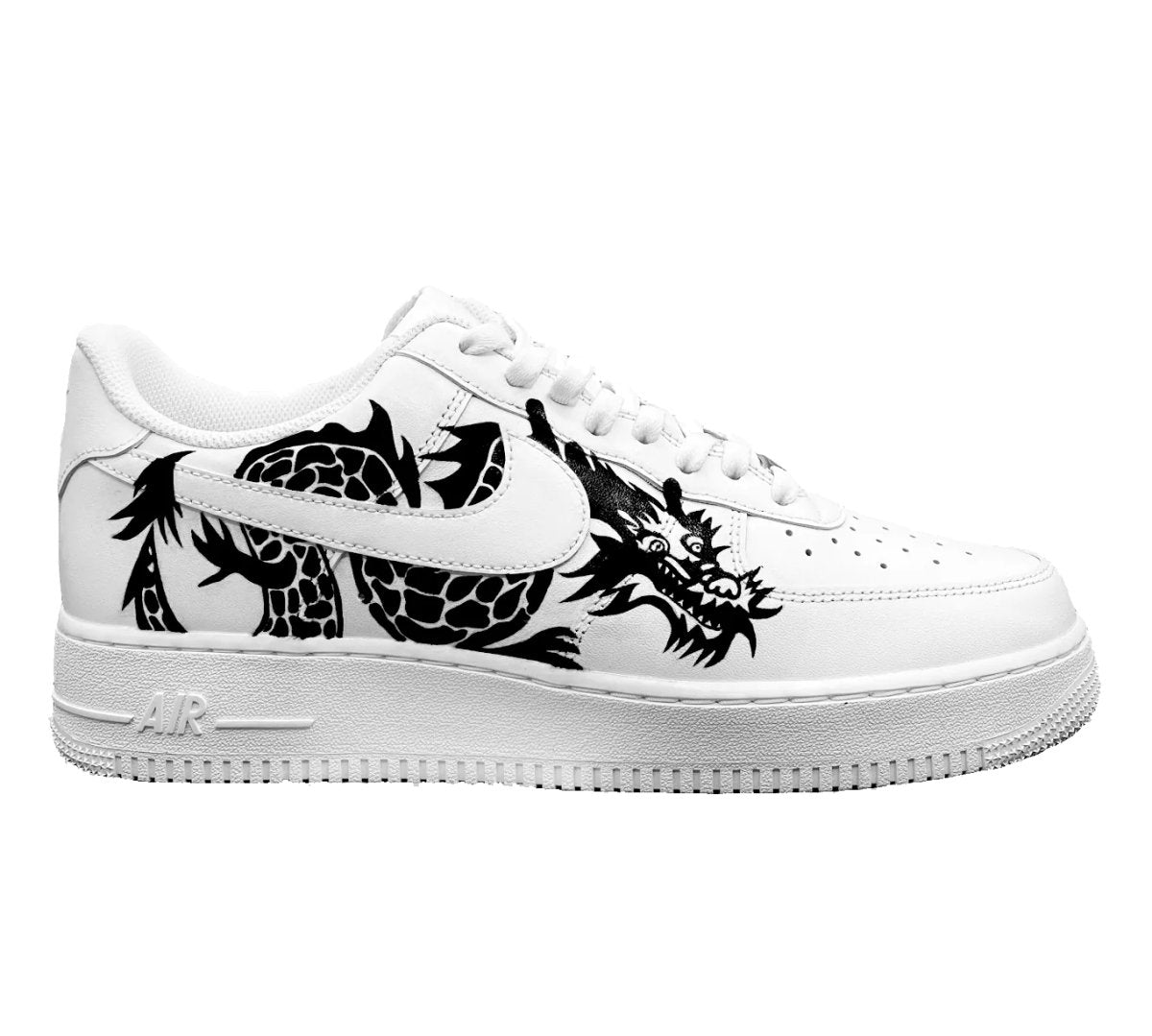 Nike air shops force 1 low black custom