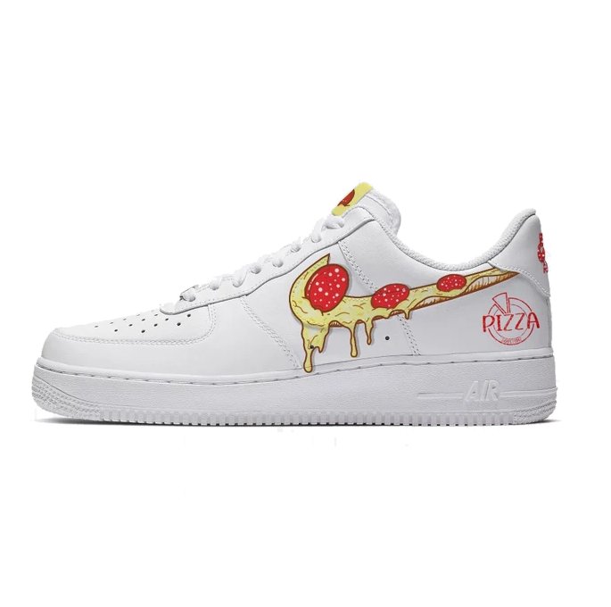 Nike Air Force 1 Custom Pizza - PLUGSNEAKRS