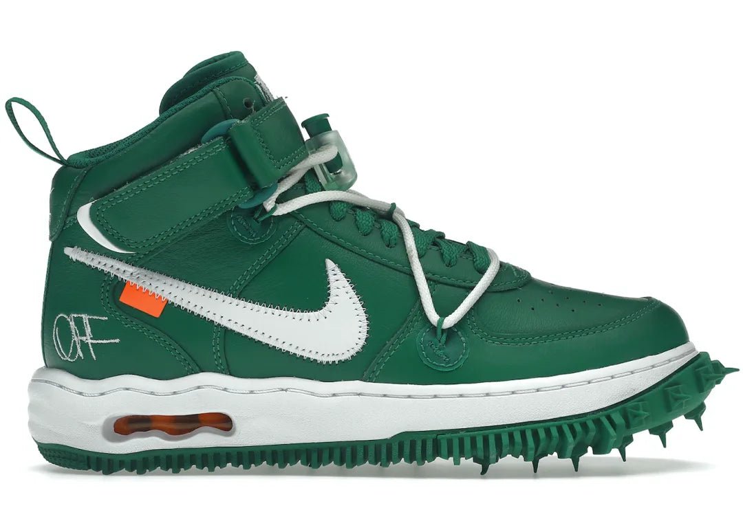 Nike Air Force 1 Mid Off-White Pine Green - PLUGSNEAKRS
