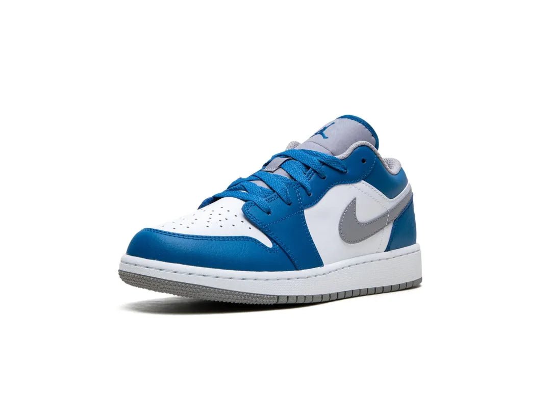 Nike Air Jordan 1 Low True Blue (GS) - PLUGSNEAKRS