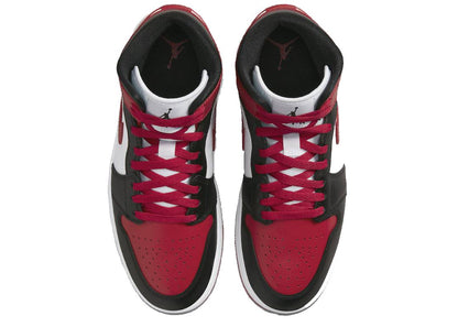 Nike Air Jordan 1 Mid Alternate Bred Toe - PLUGSNEAKRS