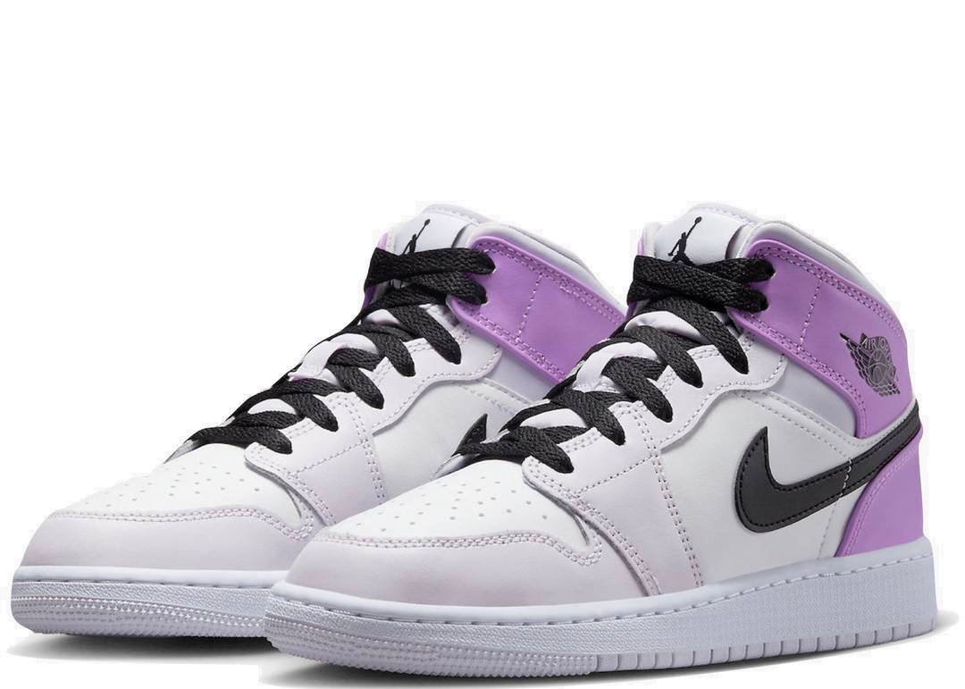 Nike Air Jordan 1 Mid Barely Grape (GS) - PLUGSNEAKRS