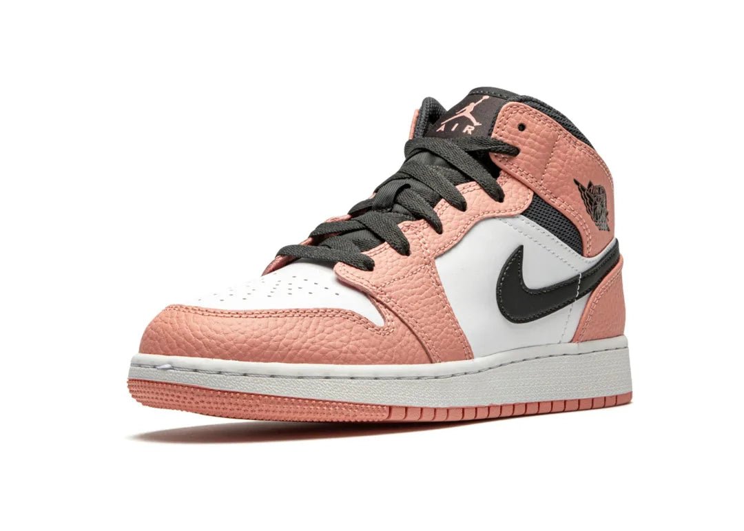 Nike Air Jordan 1 Mid Pink Quartz (GS) - PLUGSNEAKRS