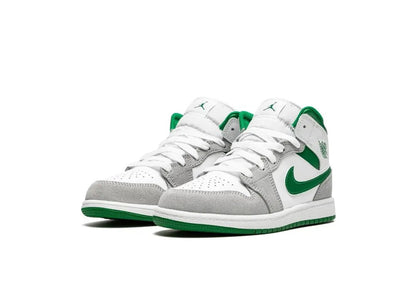 Nike Air Jordan 1 Mid SE White Pine Green Smoke Grey (PS) - PLUGSNEAKRS