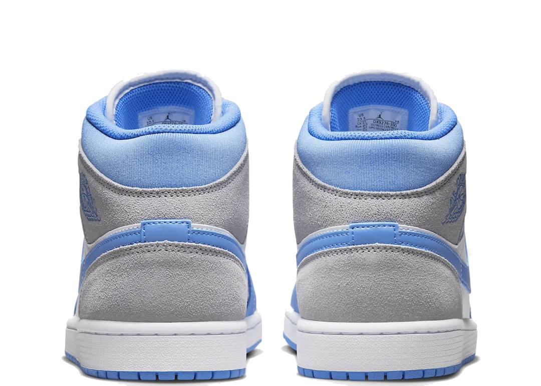 Nike Air Jordan 1 Mid University Blue Grey - PLUGSNEAKRS