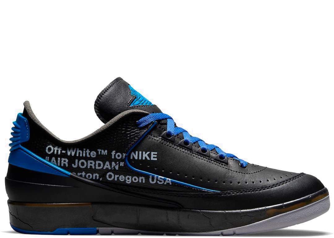 Nike Air Jordan 2 Retro Low Off-White Black - PLUGSNEAKRS
