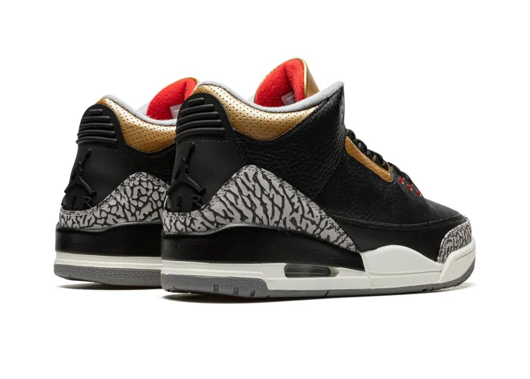 Nike Air Jordan 3 Retro Black Cement Gold - PLUGSNEAKRS