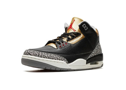 Nike Air Jordan 3 Retro Black Cement Gold - PLUGSNEAKRS