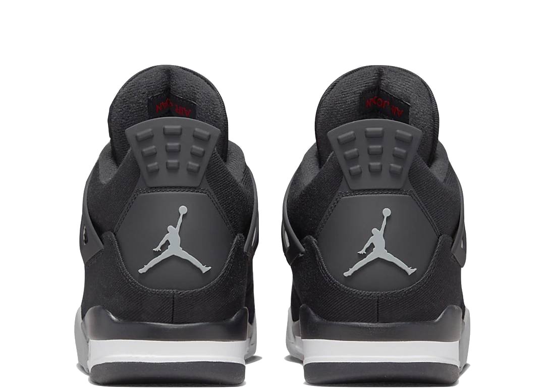 Nike Air Jordan 4 Retro Black Canvas - PLUGSNEAKRS