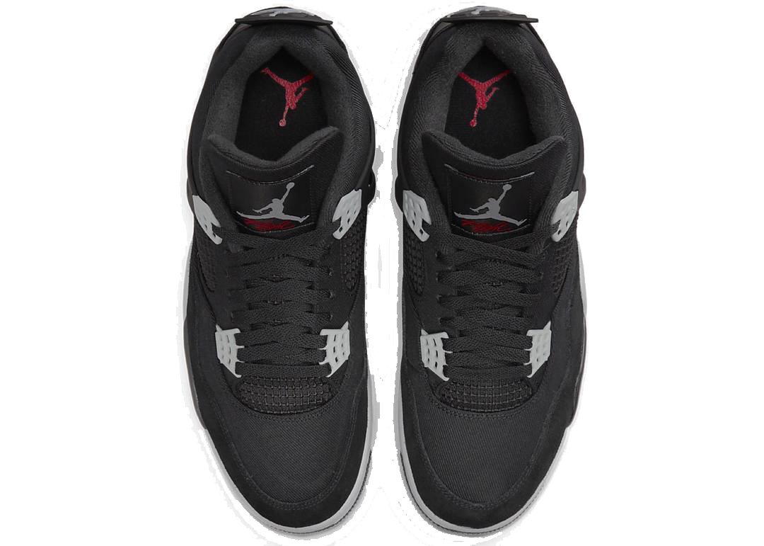 Nike Air Jordan 4 Retro Black Canvas - PLUGSNEAKRS