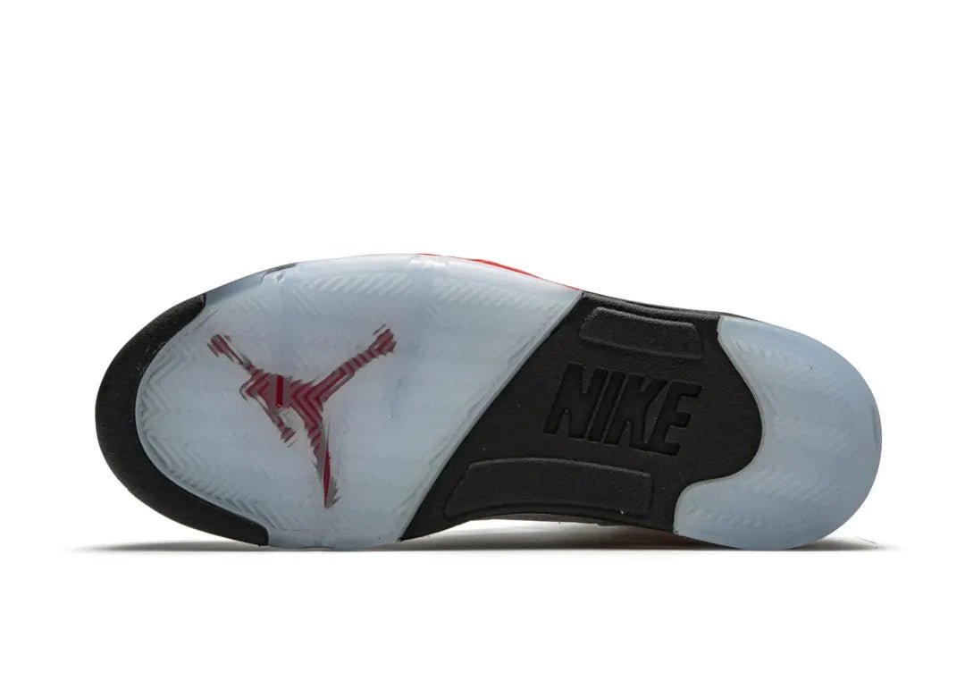 Nike Air Jordan 5 Retro Fire Red Silver Tongue