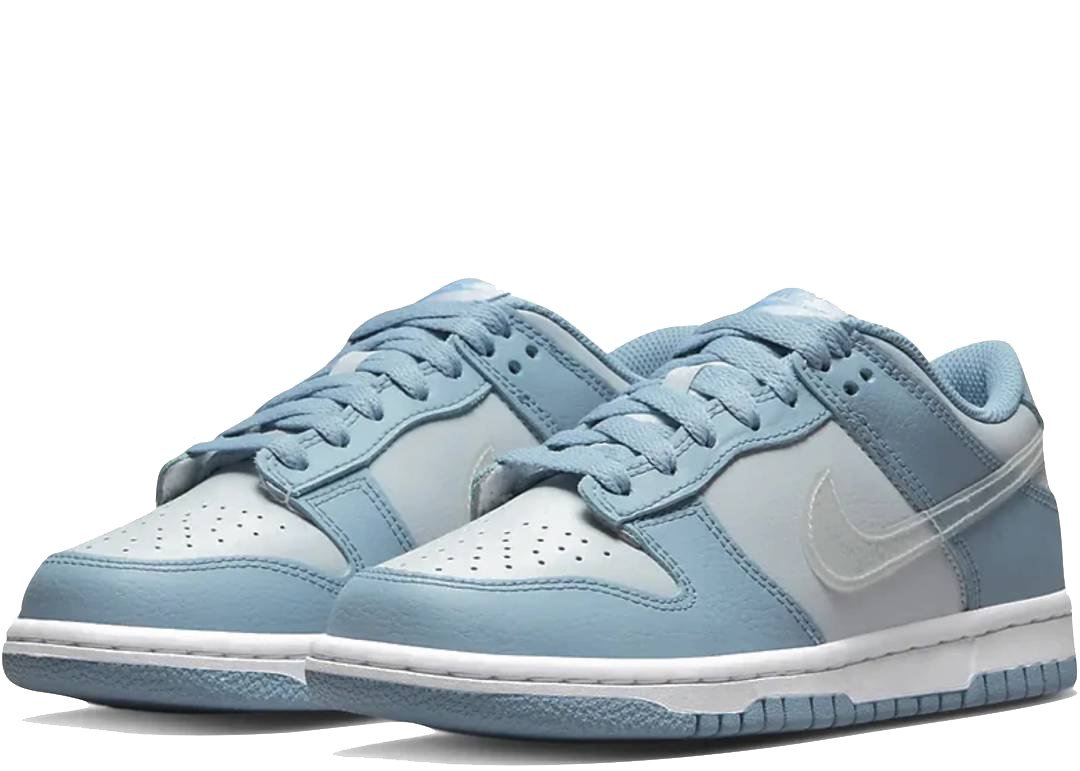 Nike Dunk Low Clear Blue Swoosh (GS) - PLUGSNEAKRS